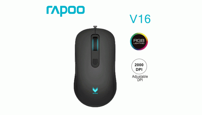 Rapoo V16 RGB Gaming Optical Mouse